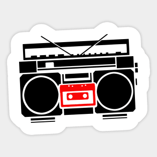 Boombox Sticker